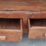Old glazed teak cabinet