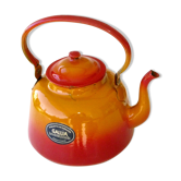 Kettle in orange and red sheet metal - gallia france 5 liters