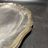 Plat en métal argenté