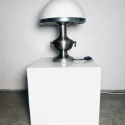 Metal Mushroom Table Lamp By Dijkstra Lampen, The Netherlands, 1960S