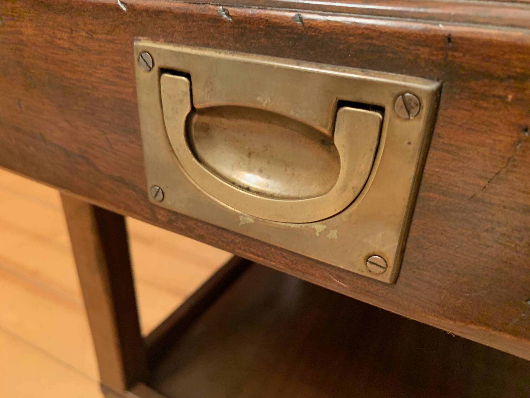 Reh Kennedy style officer's side table for Harrods London, UK, 1950s