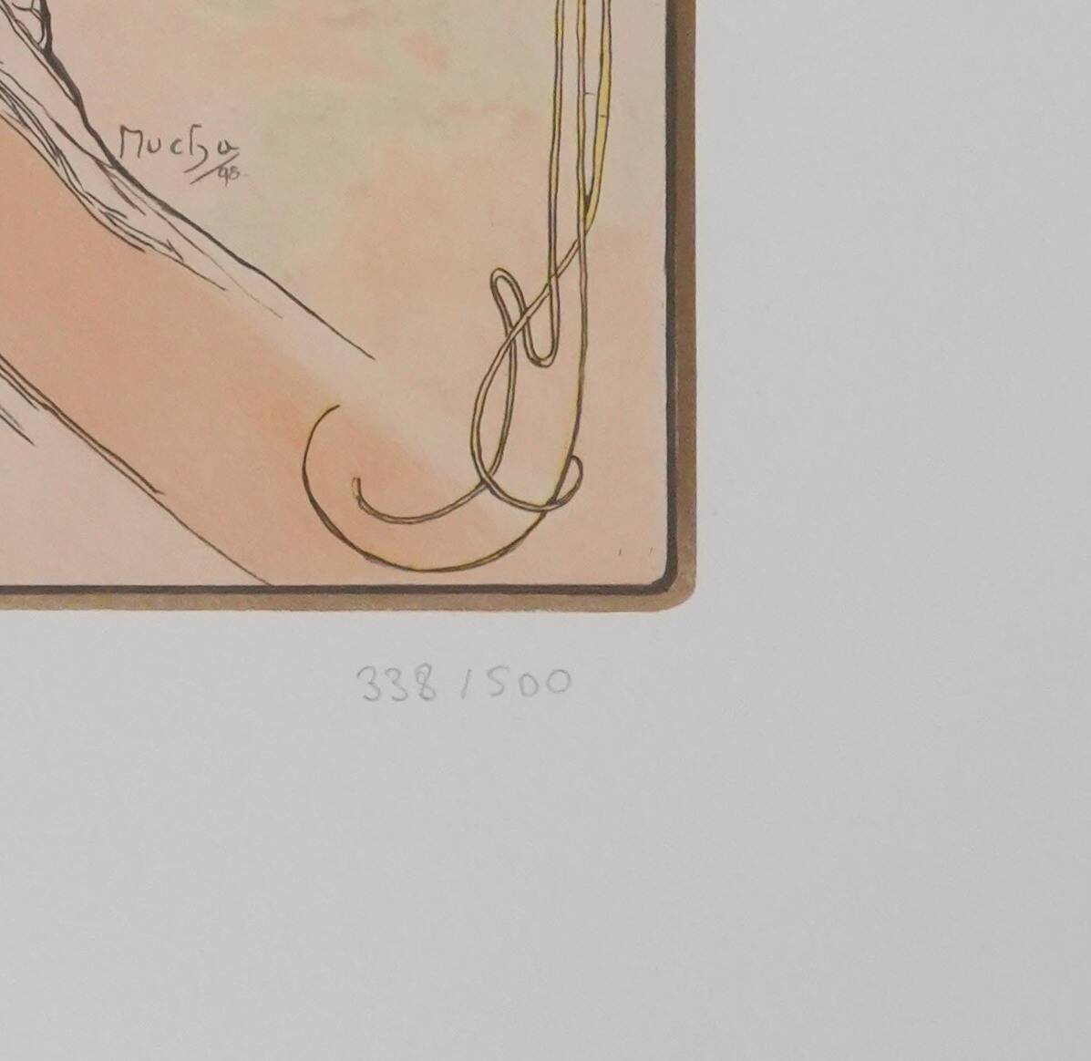 Alphonse Mucha: The Arts, Dance, signed lithograph