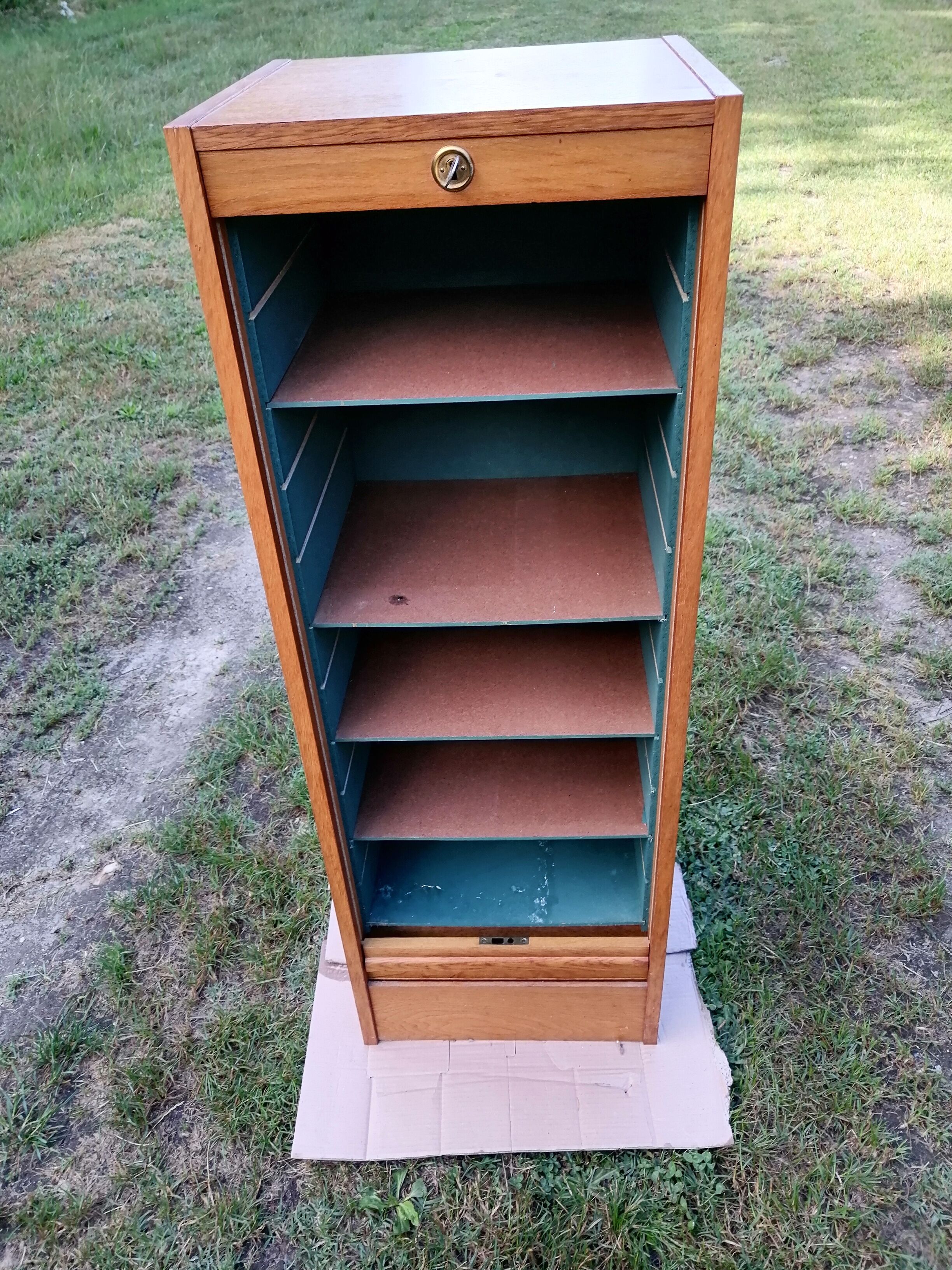 Cabinet with storage shutter for office or other