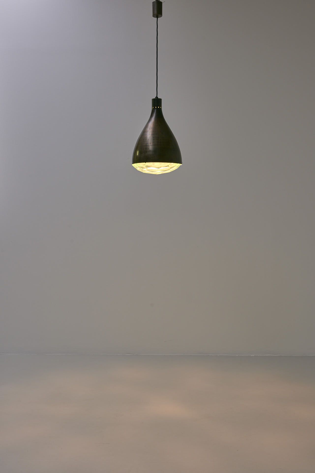 Hanging lamp model 2220  by Max Ingrand for Fontana Arte, Italy - 1960