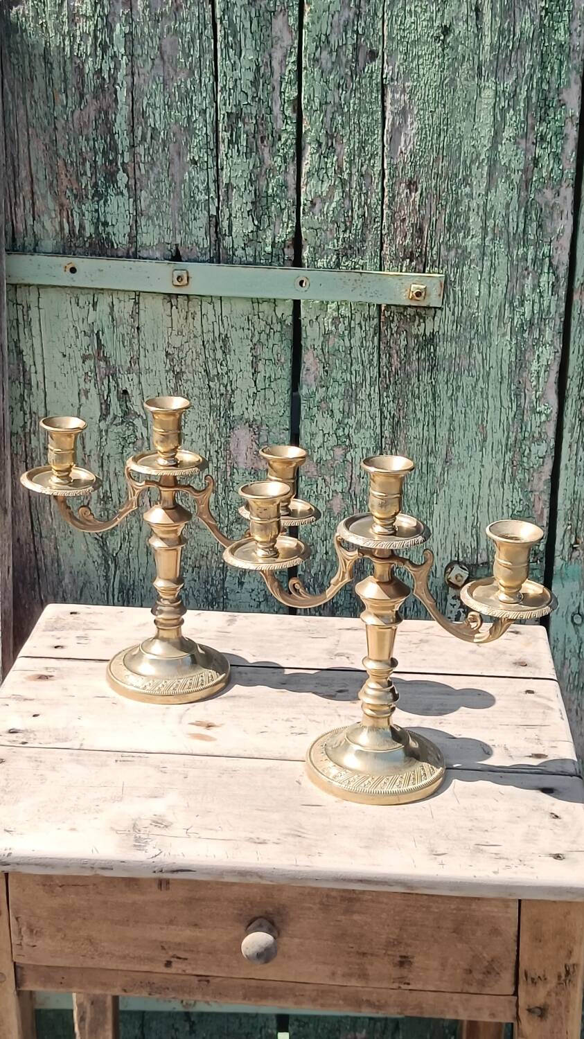 Pair of Italian candlesticks