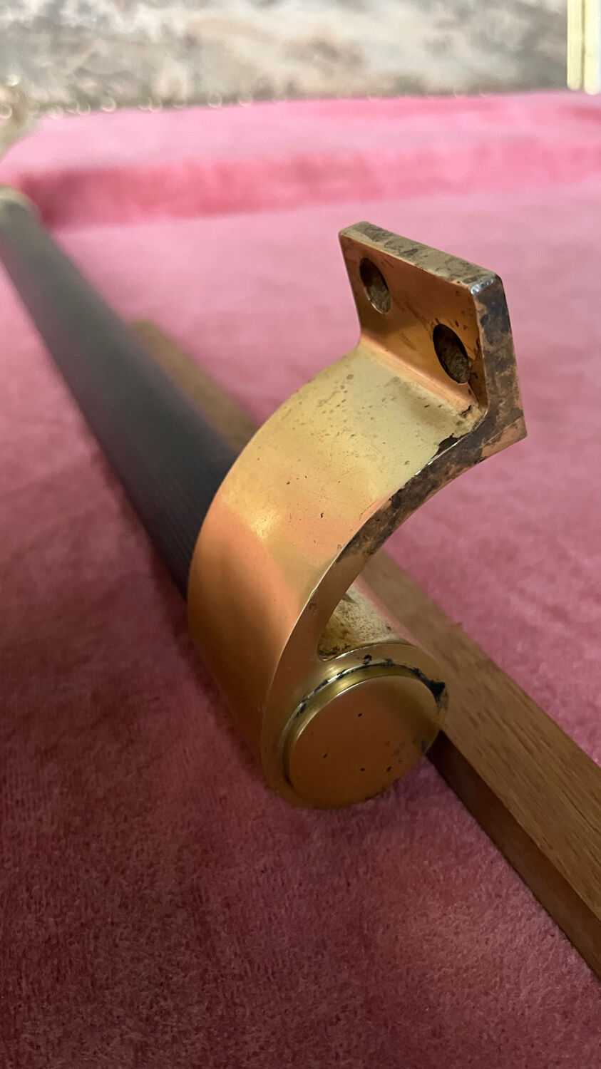 Brass towel rack 80s