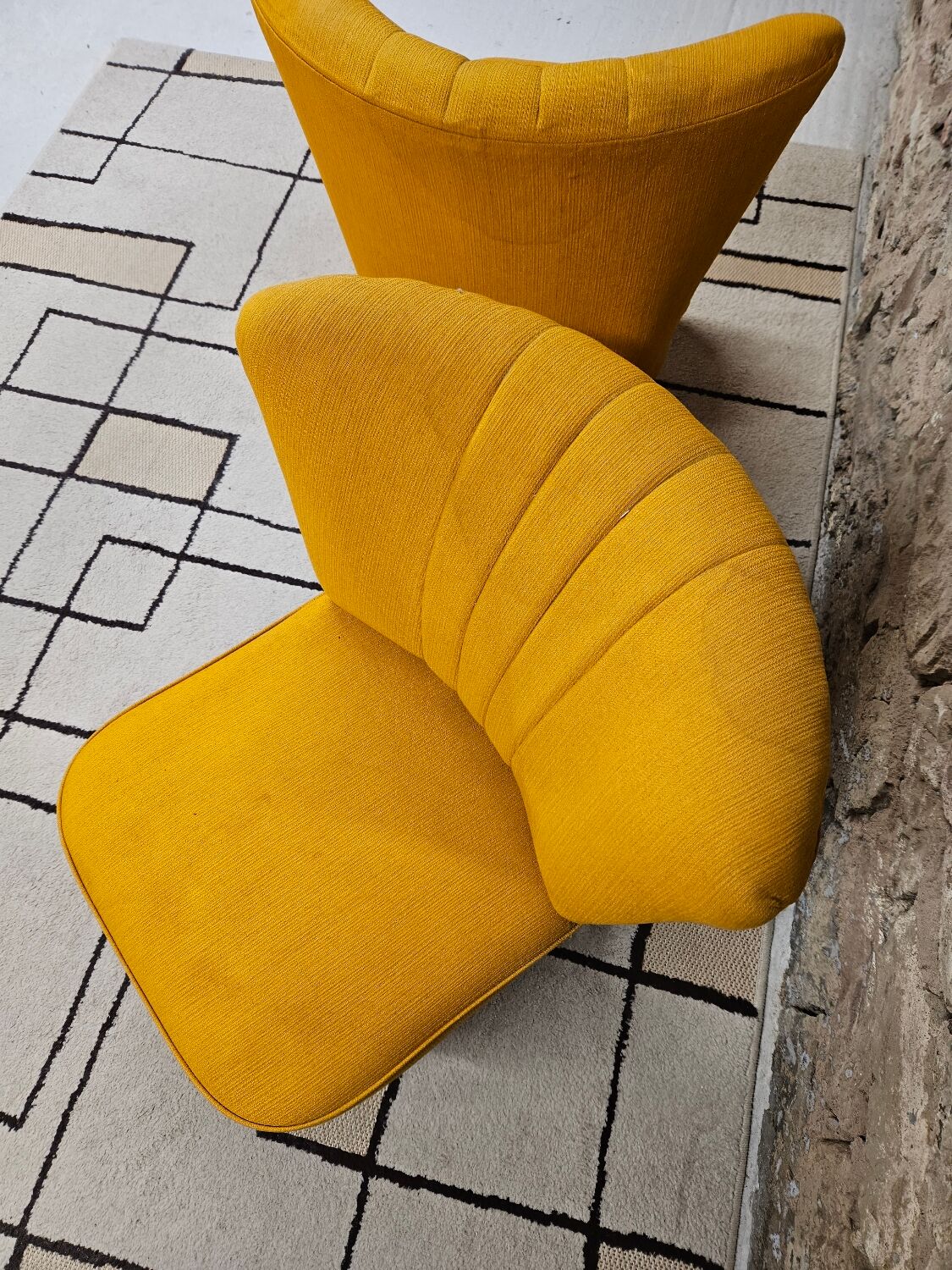 Pair of cocktail armchairs 1960s