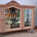 Vintage light wood display case