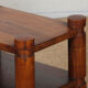 Pair of bedside tables/side tables in solid elm, 1950-60.