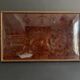 Folding table top in wood and tuya burl, 1930/40, brand "Platotable"