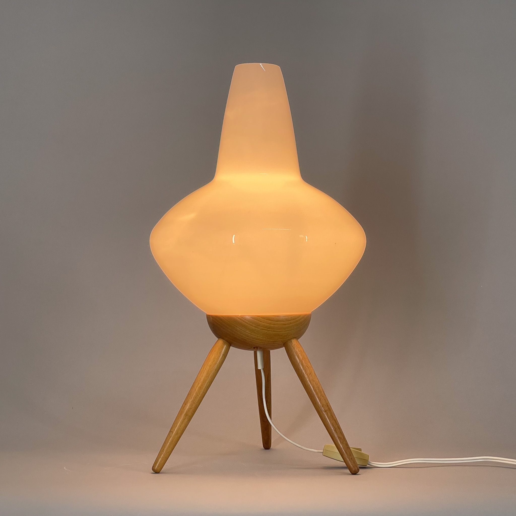 Midcentury Space Age Table Lamp "rocket" by ÚLUV, 1960s