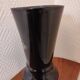 Black opaline vase