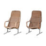 1970s pair of lounge chairs by Dirk van Sliedregt for Rohé, Netherlands