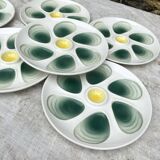 Assiettes à huitres salins France années 60