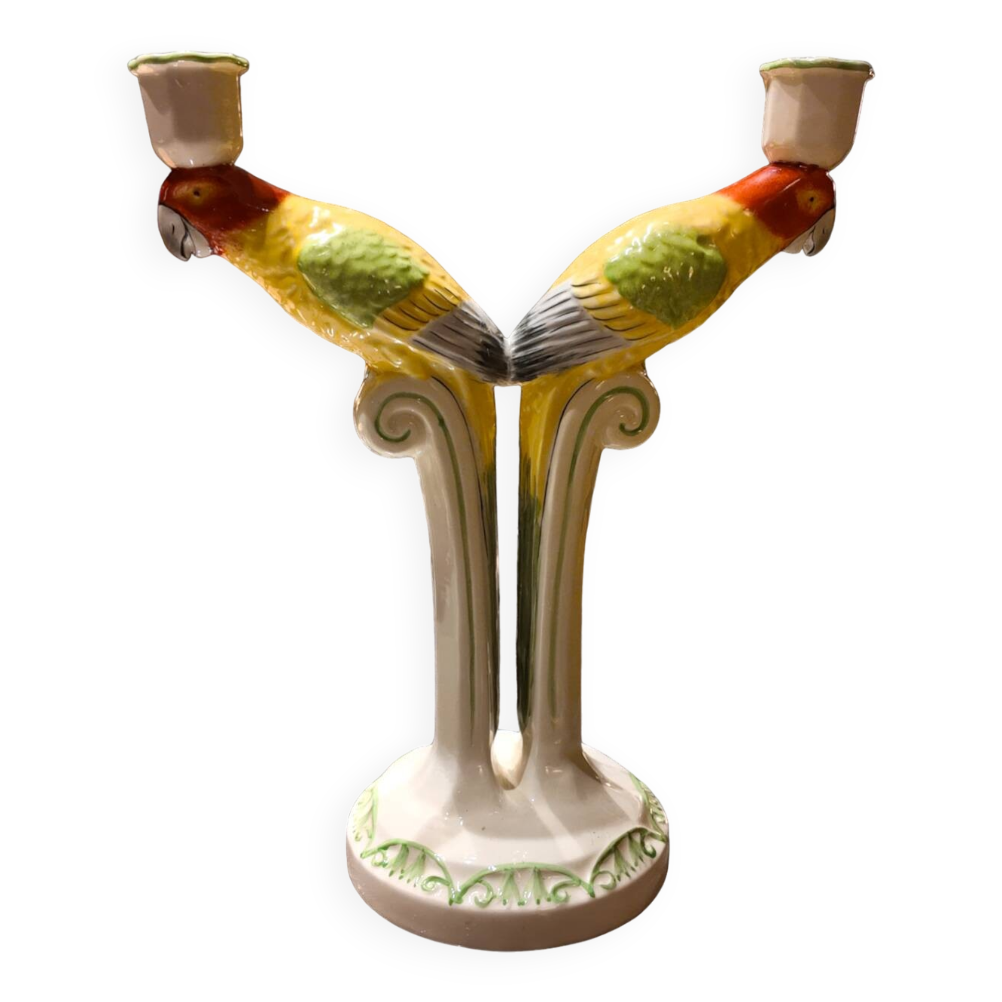 Candle holder - Parrot - Ceramic