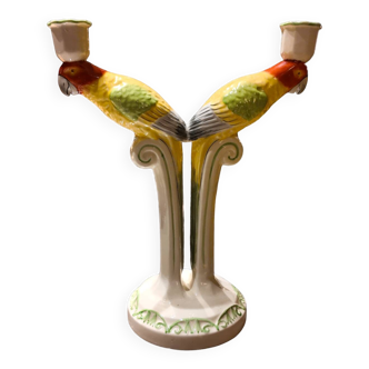 Candle holder - Parrot - Ceramic