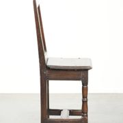 Chaise antique lorraine du XVIIIe siècle en chêne