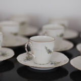 Tea set - 1930s Limoges porcelain - Signed Limoges
