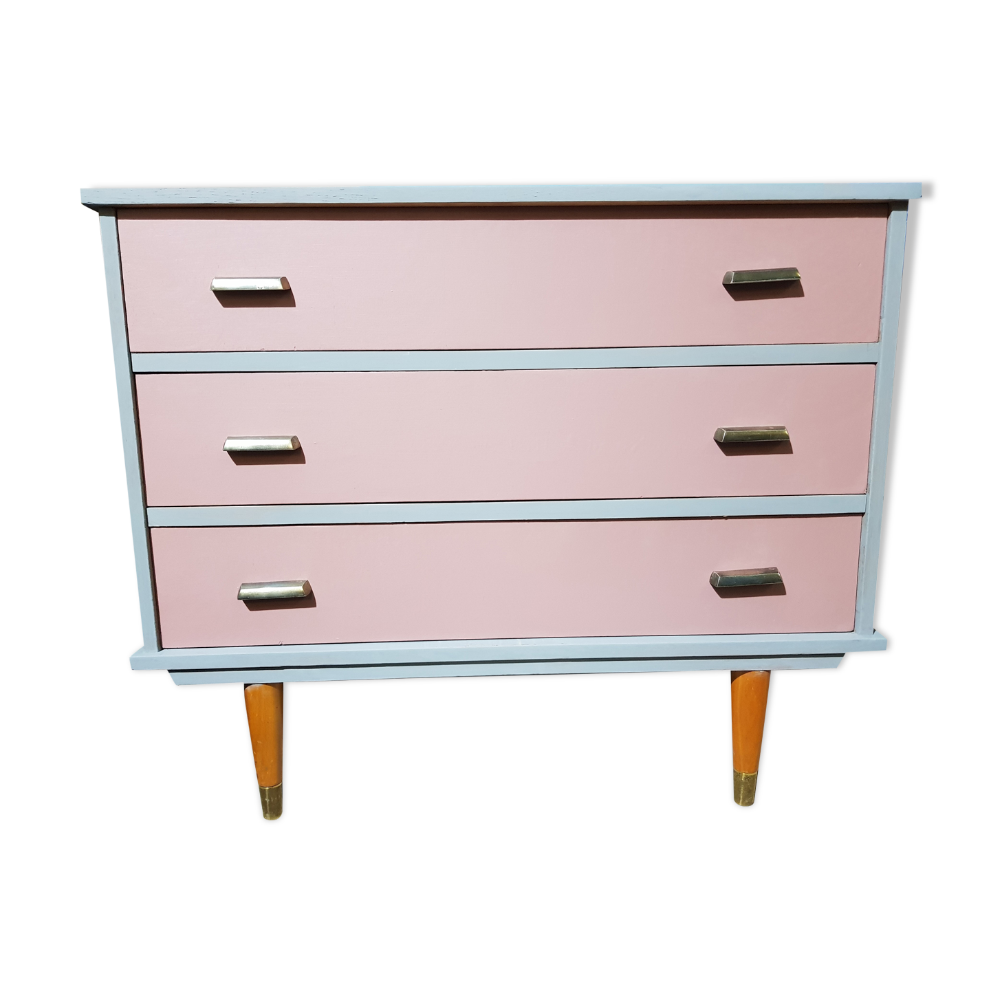 Commode 3 tiroirs - couleurs postel
