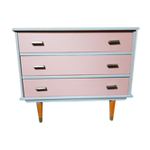 Commode 3 tiroirs - couleurs postel