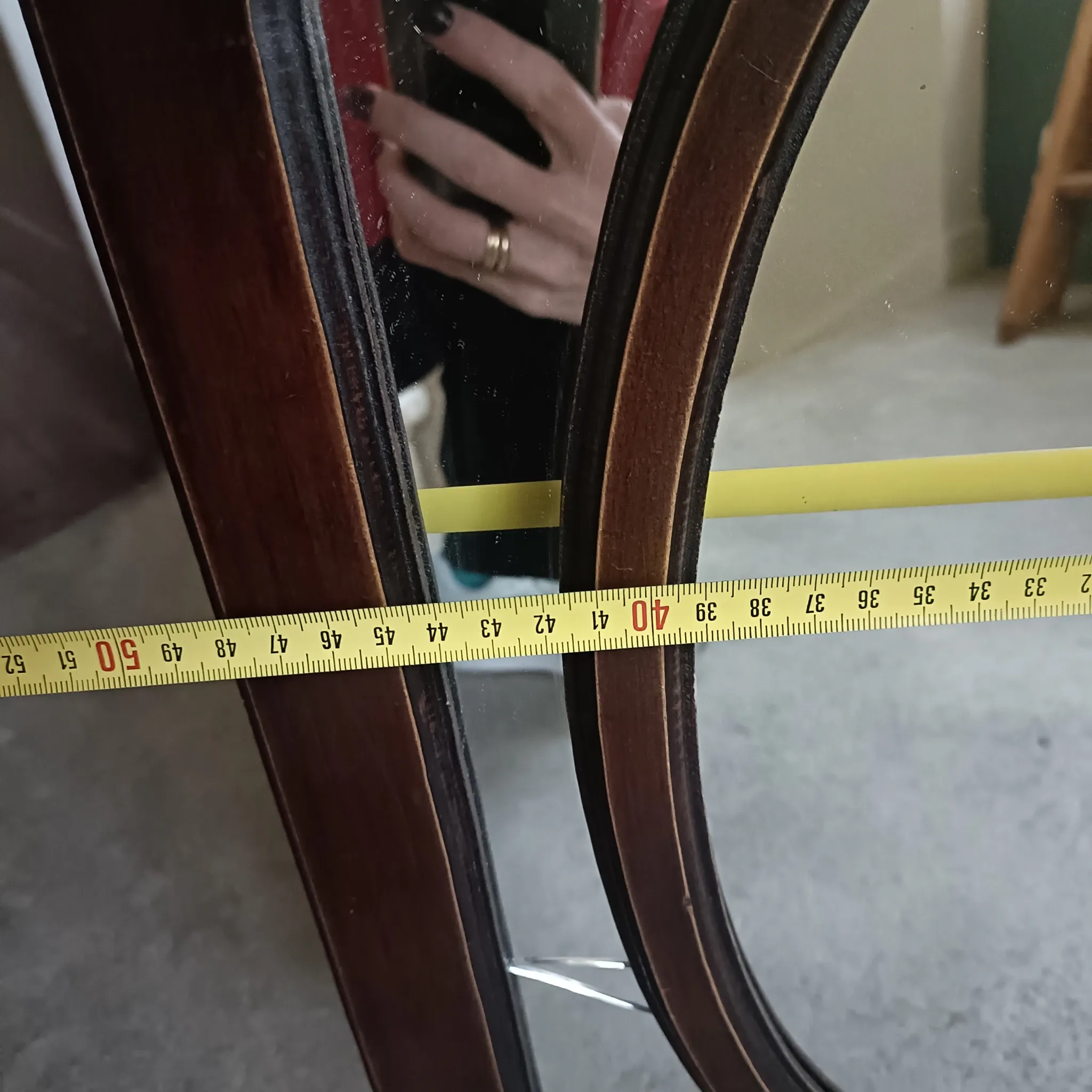 Art Deco mirror with beading