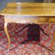 Cherry table, eighteenth century, Louis XV with two drawers