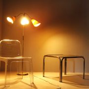 Italian Brass Three Light Floor Lamp, 1960s
