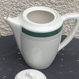 Coffee maker, milk jug and sugar bowl, Lumière, Digoin and Sarreguemines models