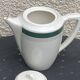 Coffee maker, milk jug and sugar bowl, Lumière, Digoin and Sarreguemines models