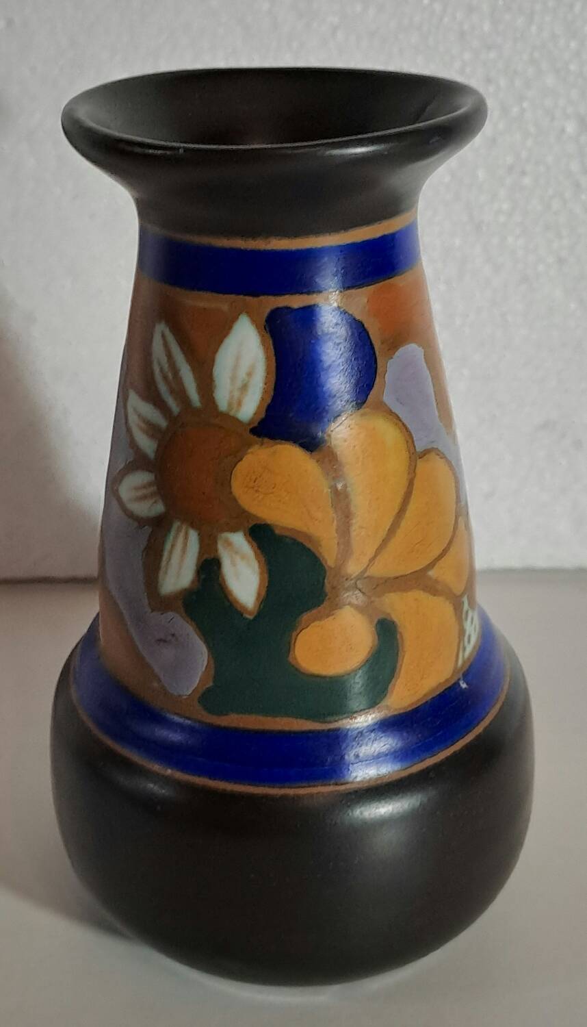 Vase en céramique Art Déco Eskaf Huizen Holland