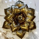 Applique fleur dorée