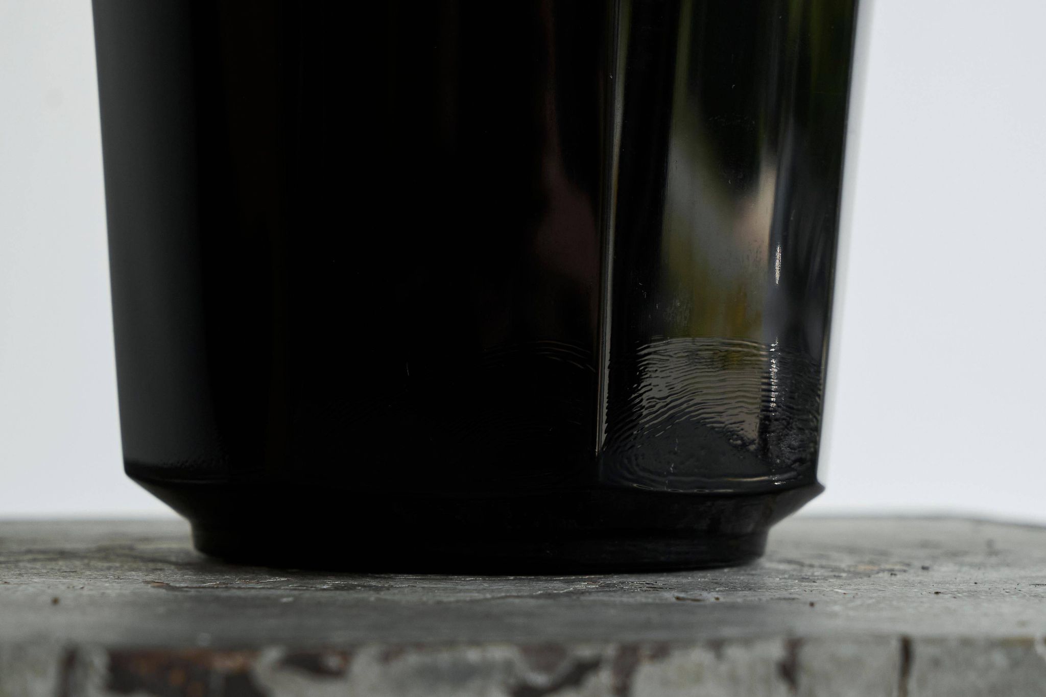 Seau à vin Art déco en verre pressé, années 1940