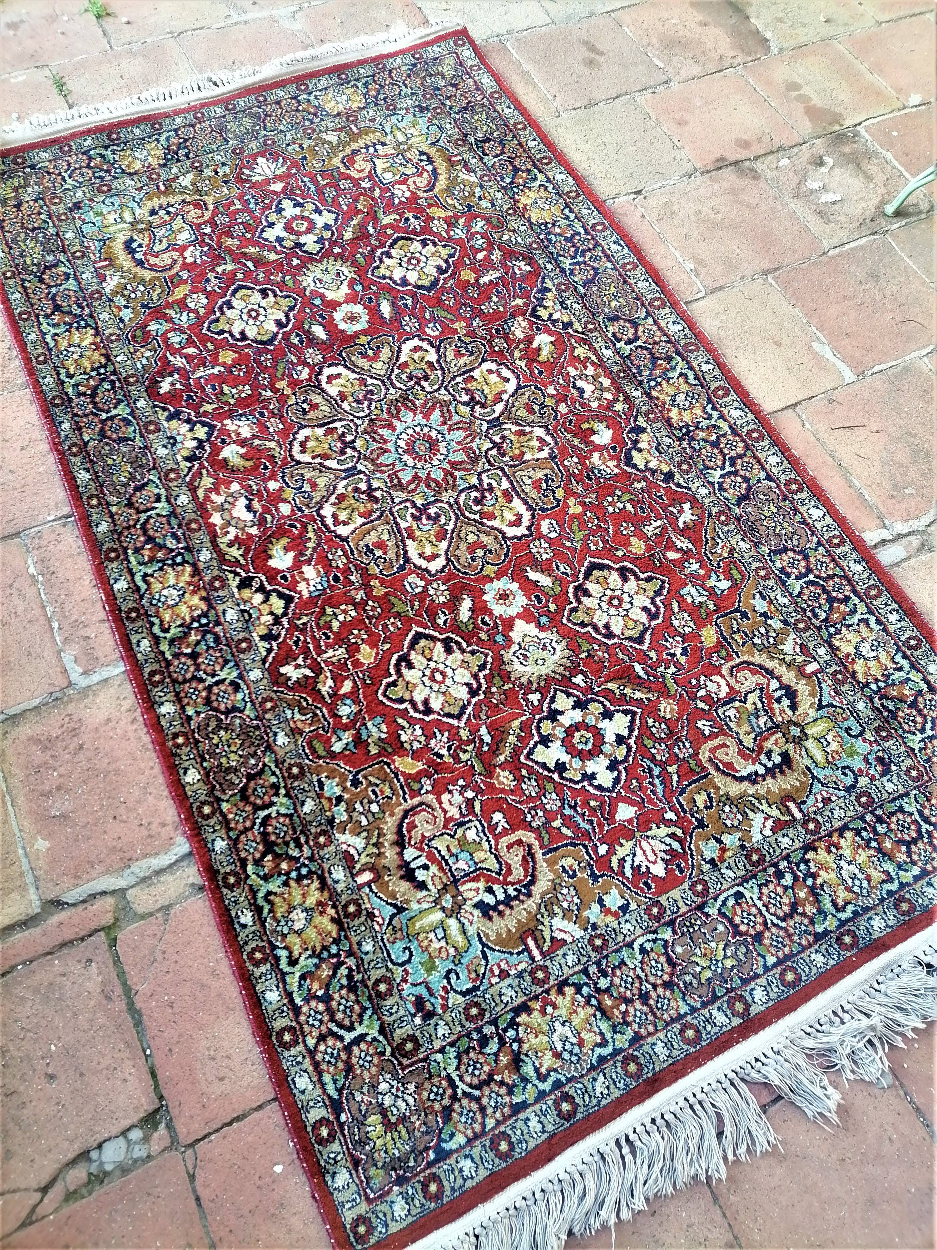 Old oriental carpet 170 x 93 cm