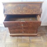 Coiffeuse commode style chemin de fer avec tiroirs