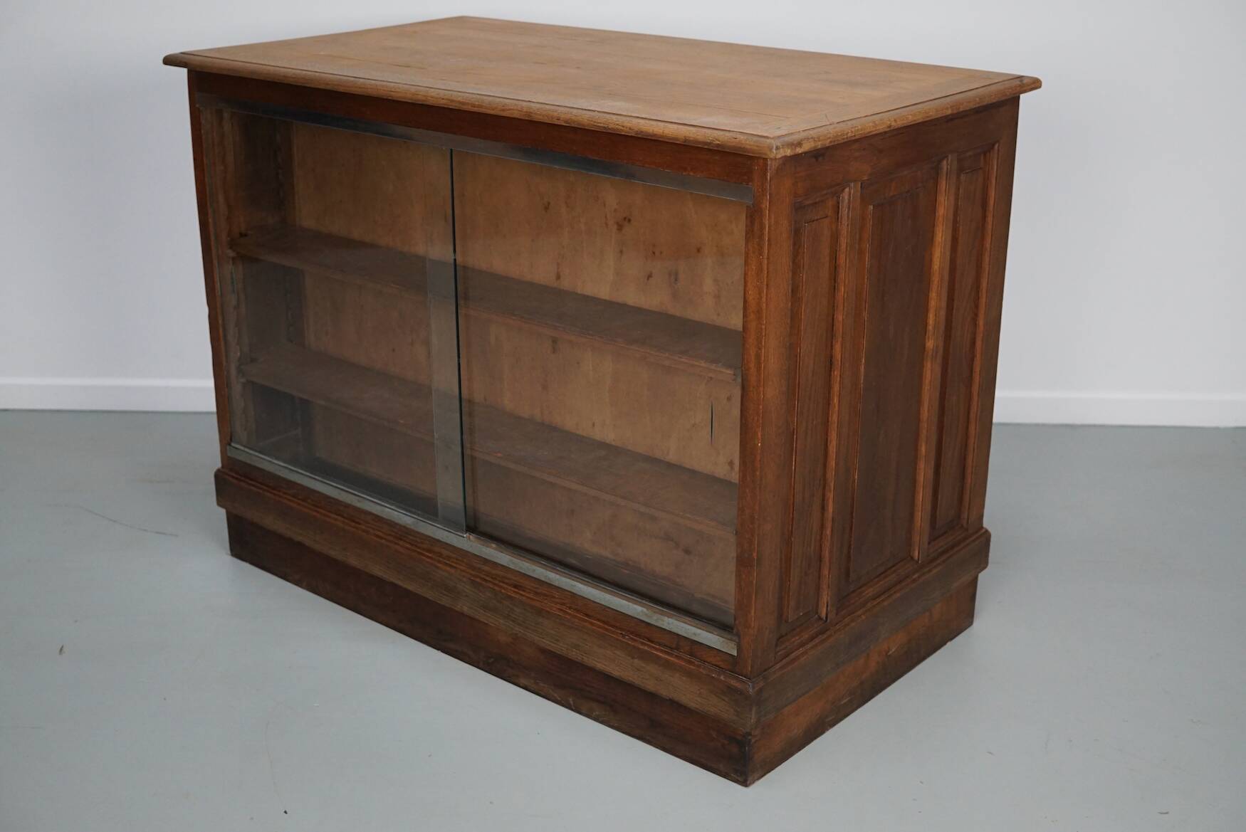 French oak shop counter / desk or kitchen island, 1950s