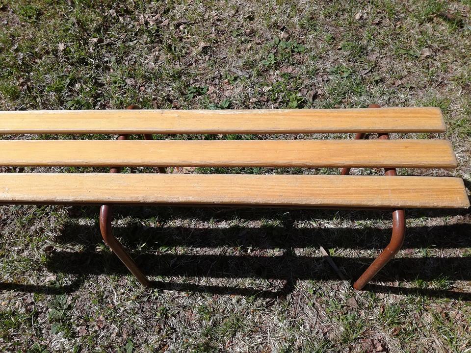 Bench of schoolchildren