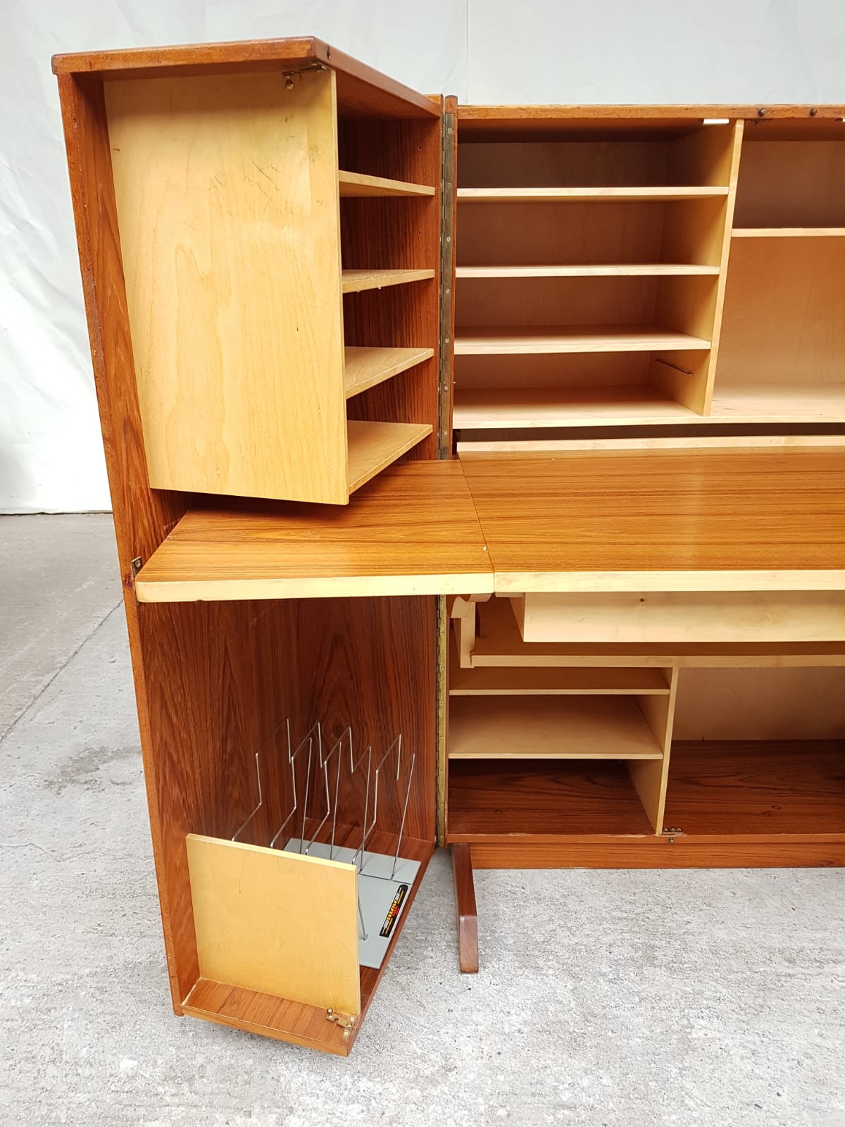 Mid century Norwegian desk-in-a-box by Pfeiffer