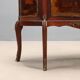 Antique baroque-style display cabinet in mahogany and bronze, Italy, 20th century.