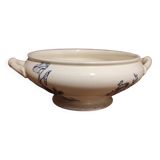 French vintage soup tureen, R. Lafitte, Terre de Fer, Salins