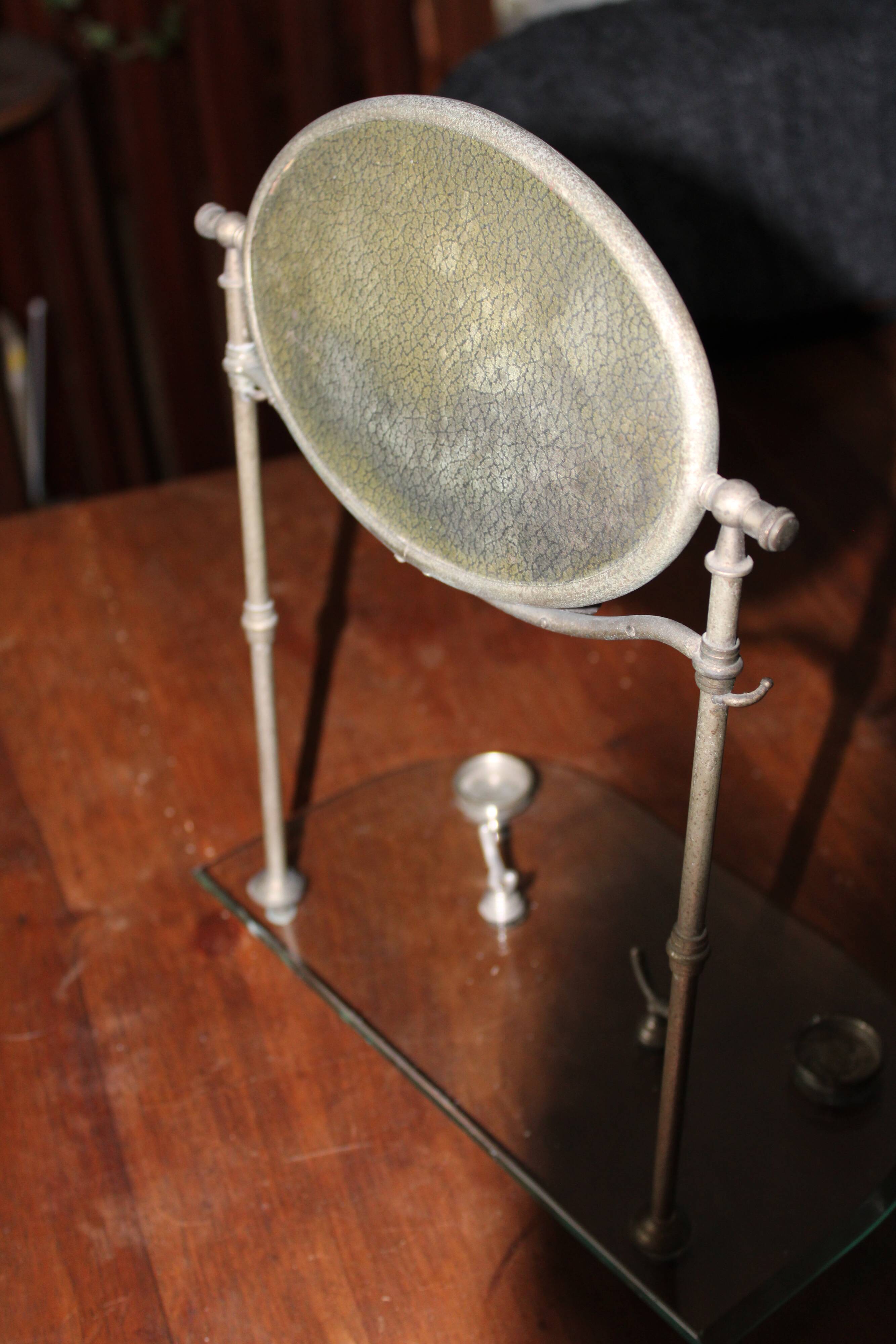 Mirror/psyche jewelry holder