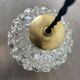 Lot 3 round lamps in vintage glass