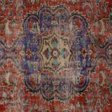 Turkish Anatolian Handmade Vintage Area Rug 246 cm x 130 cm