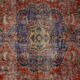 Turkish Anatolian Handmade Vintage Area Rug 246 cm x 130 cm