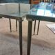 Marble and brass nesting table