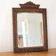 Carved wood mirror, folk art