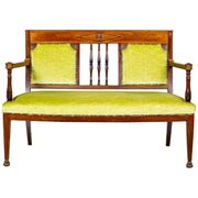 Neat Sofa with Green Velour, 1950s