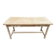 Renovated farmhouse dining table in solid wood 160cm XXth century