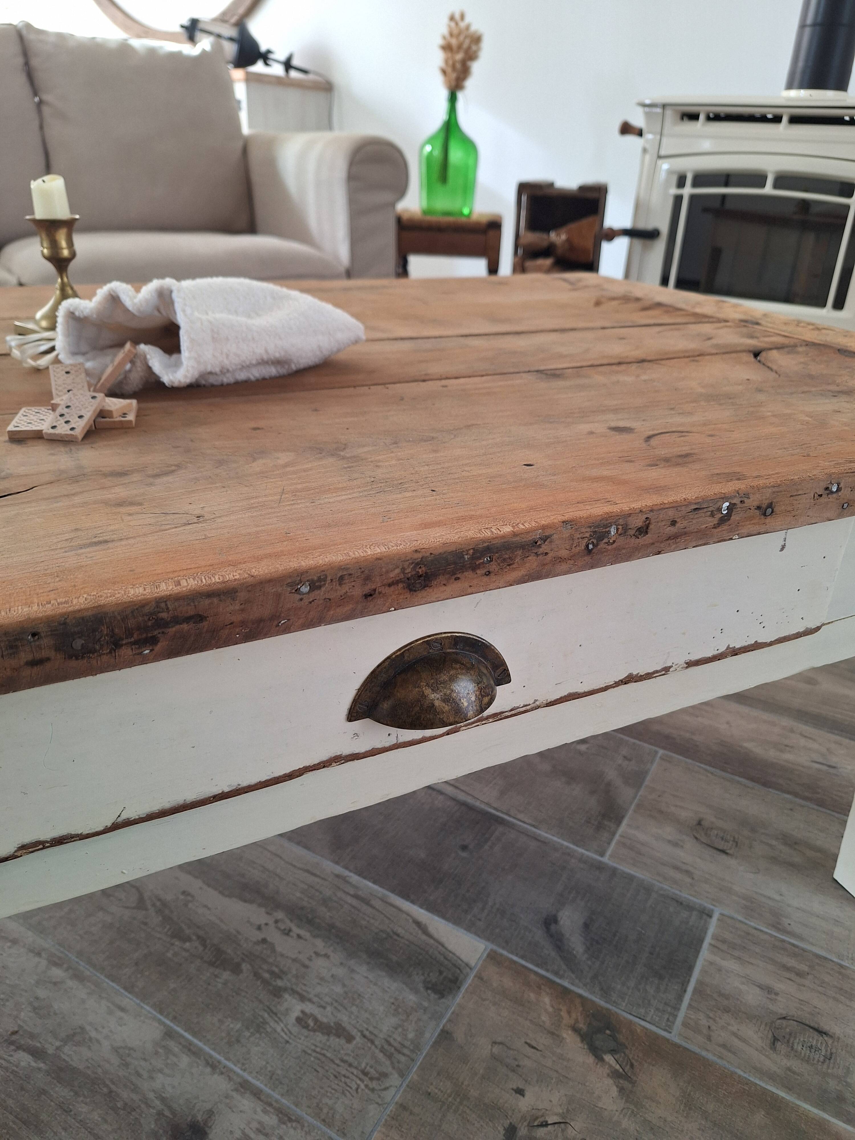 Country farmhouse coffee table