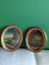 2 miniature paintings in golden frames