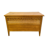 Vintage rattan toy box